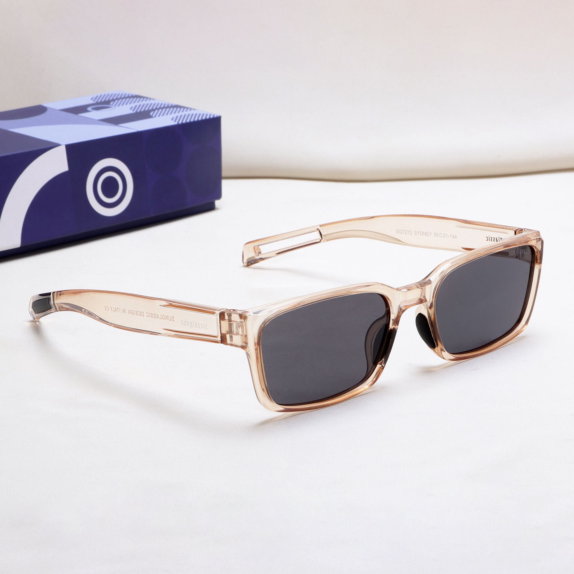 Sydney – Brown Black Rectangle Sunglasses | UV400 Polarized