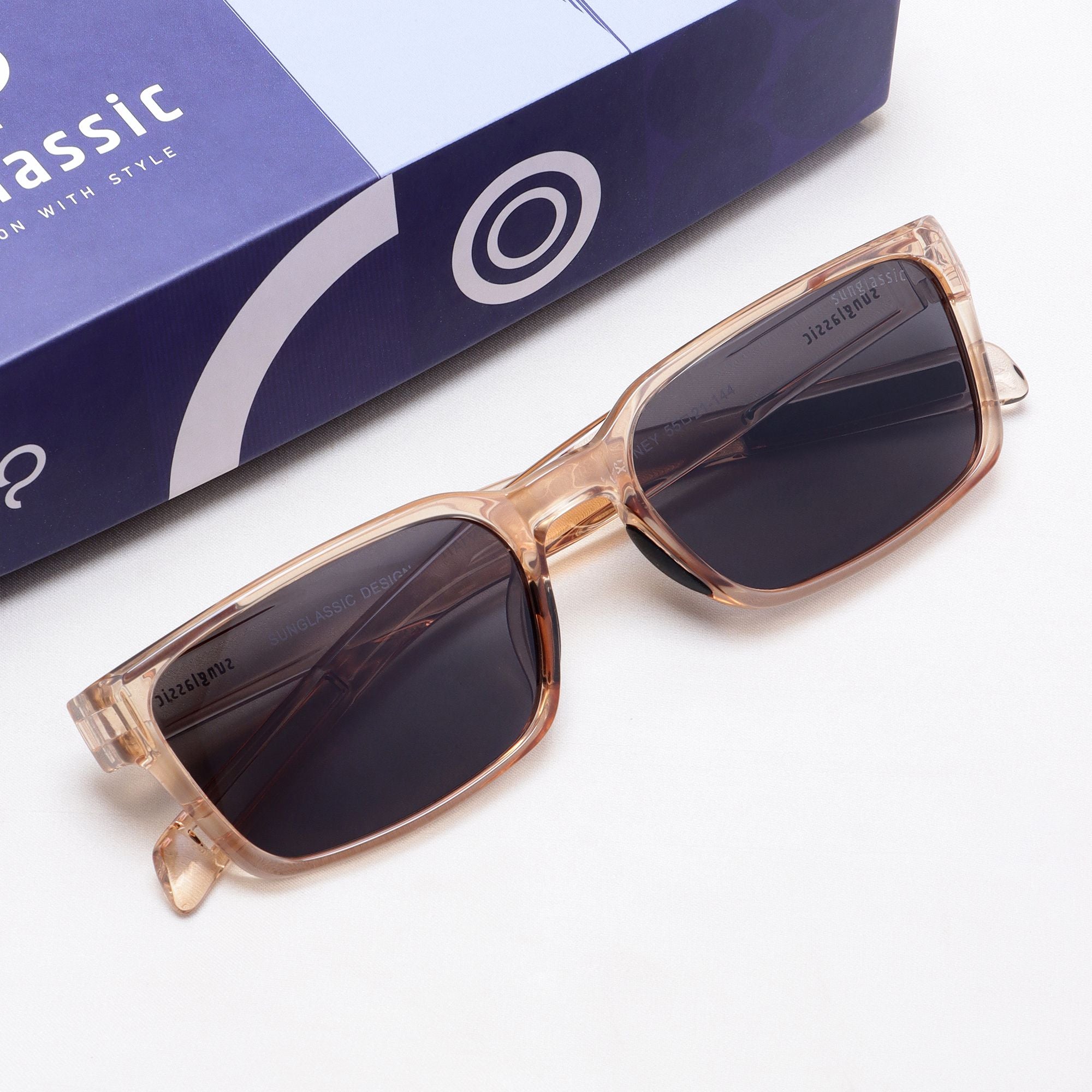 Sydney – Brown Black Rectangle Sunglasses | UV400 Polarized