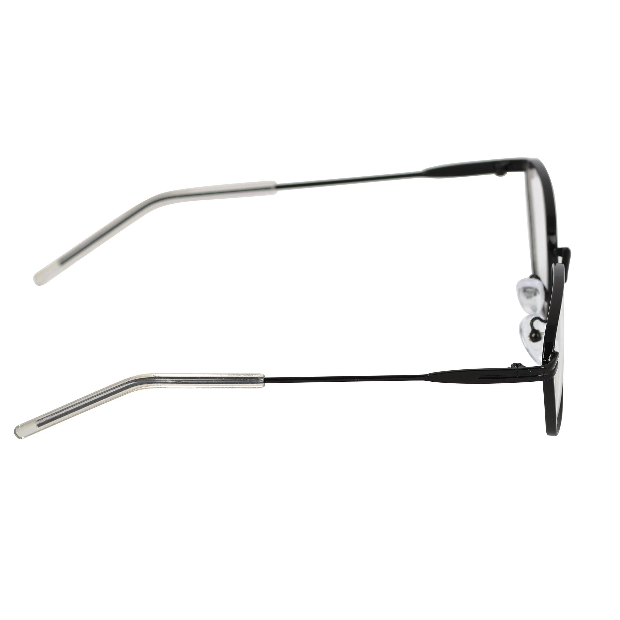 Andreas Black Transparent Edition Trapezoid Sunglasses