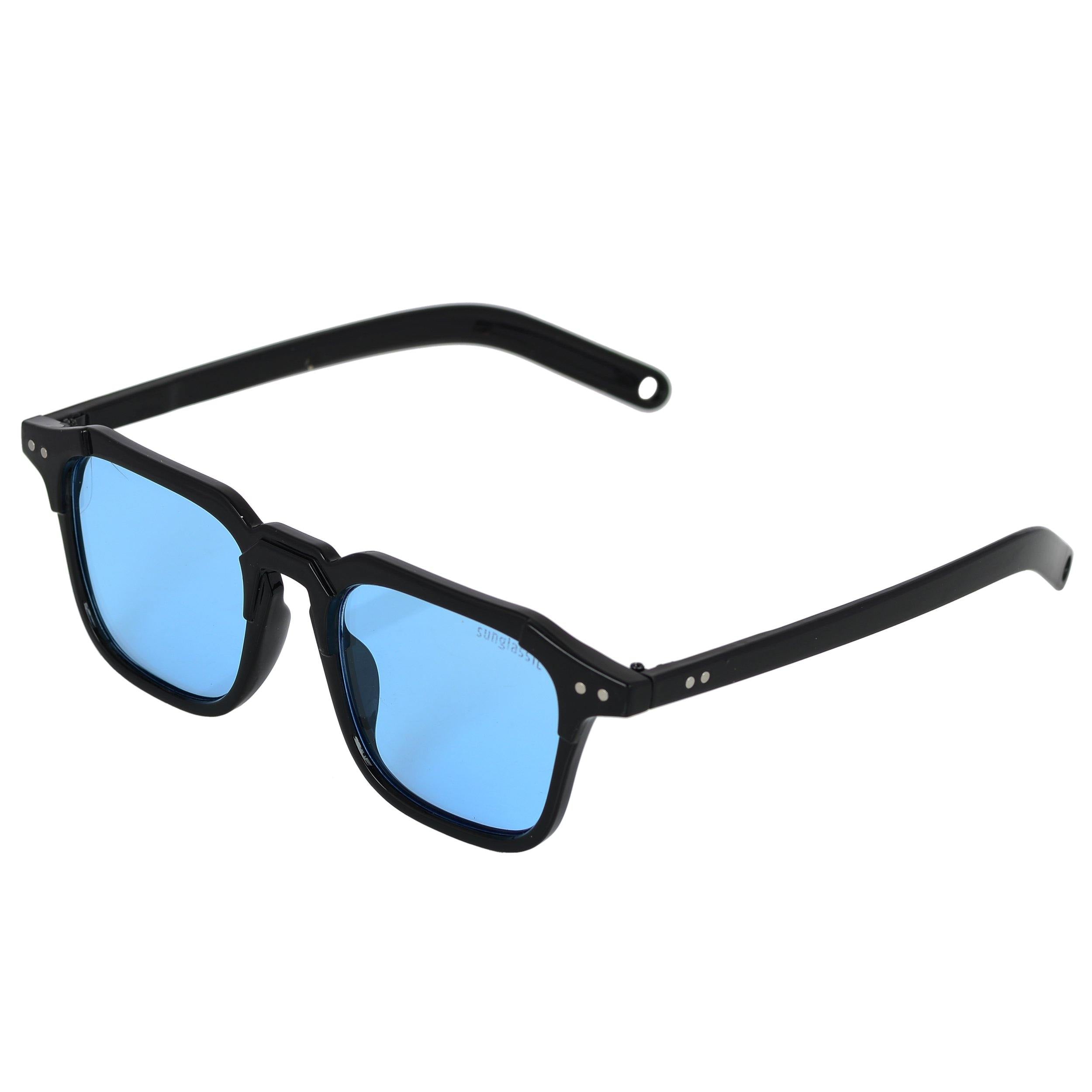 Kingsman Black Blue Square Sunglasses