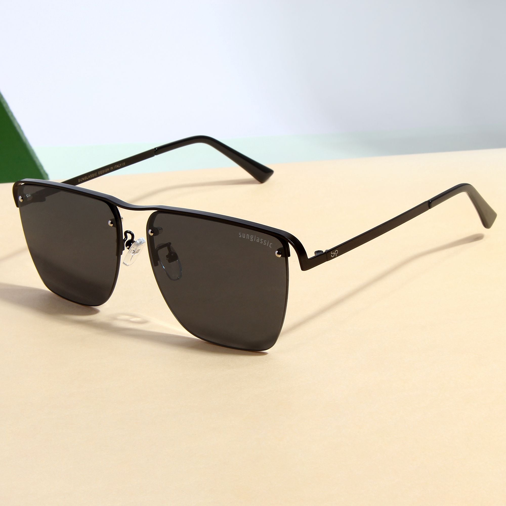 Buy ELEGANTE Square Black Sunglasses For Men And Women Online at Best  Prices in India - JioMart.