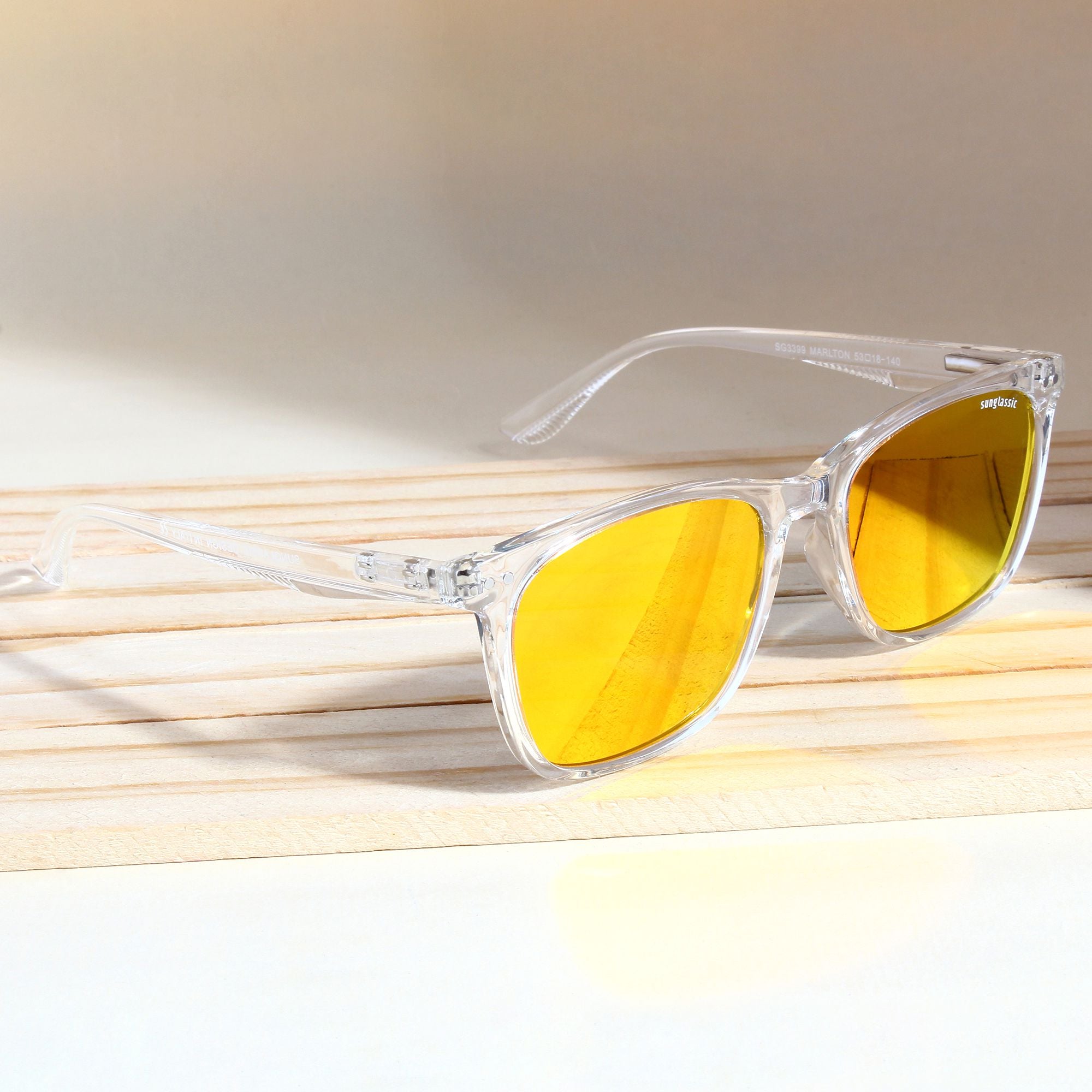 Marlton. Orange Mercurial Polarized TR90 Square Sunglasses