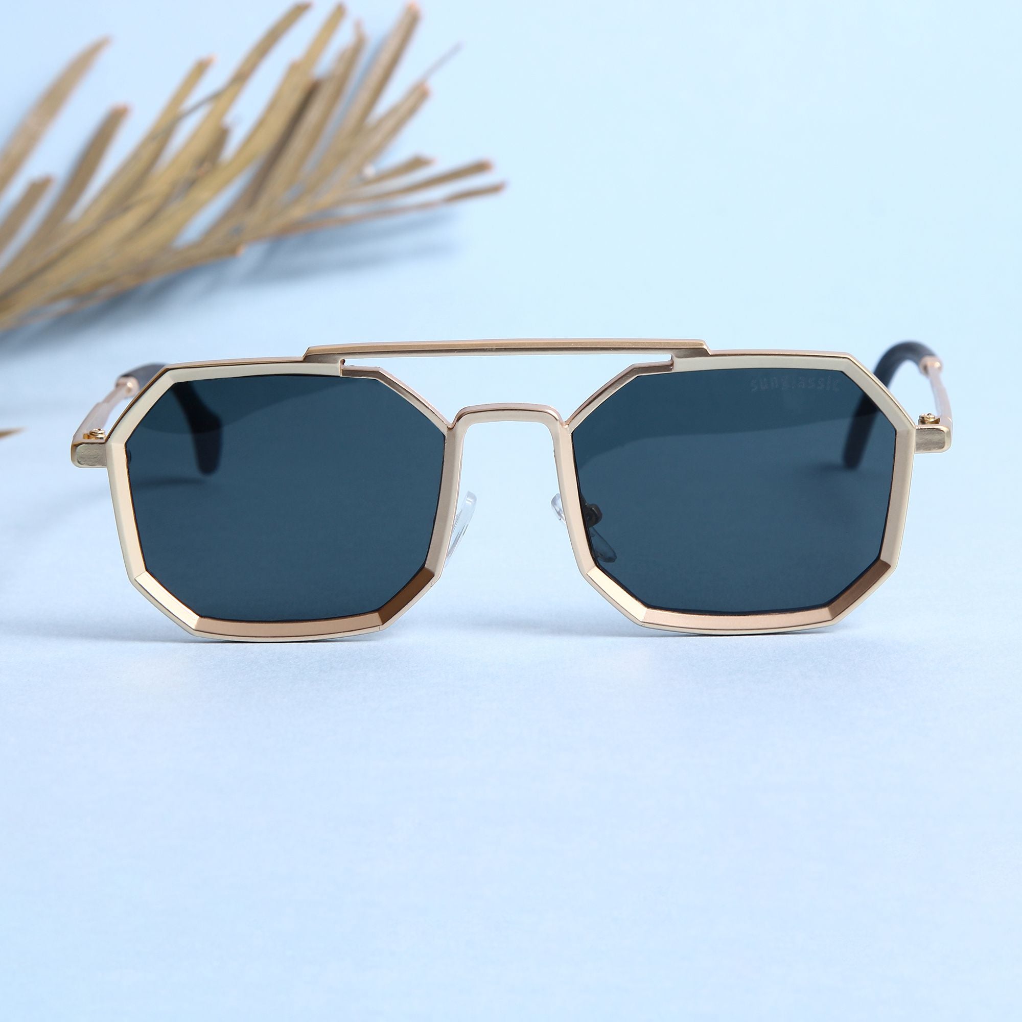 Commando Gold Black Edition Octagon Sunglasses